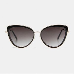 Zara Cat Eye Sunglasses with Purple Lenses